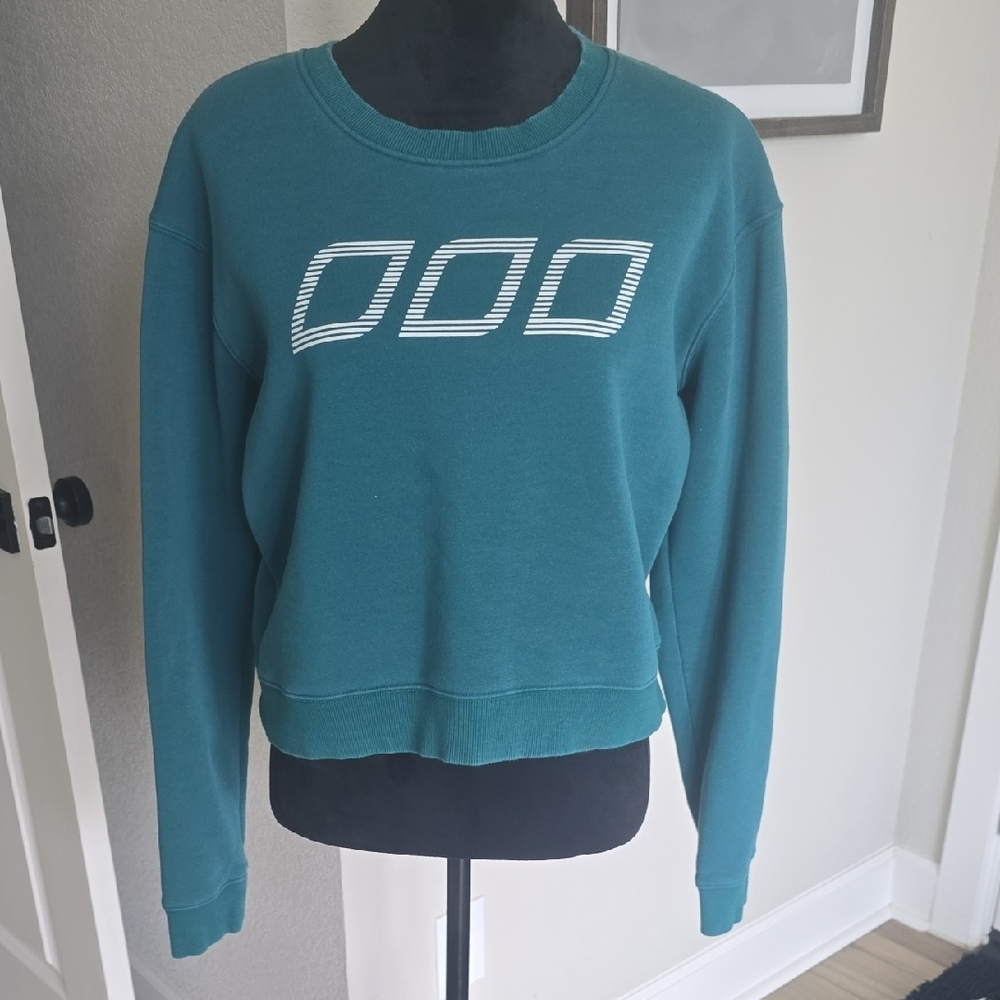 Teal Graphic Women's Sweater
